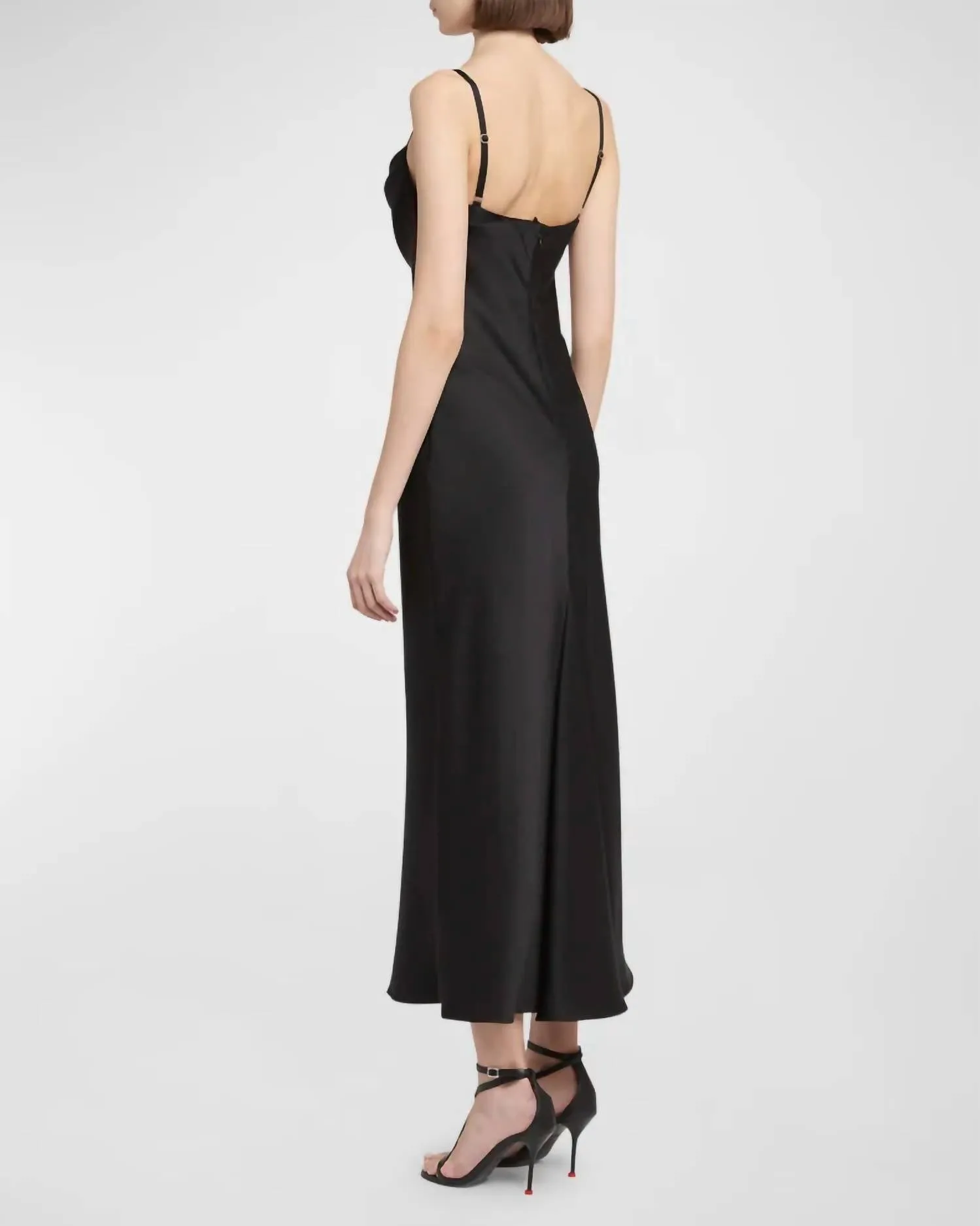 Alexander Mcqueen - Draped bustier midi dress