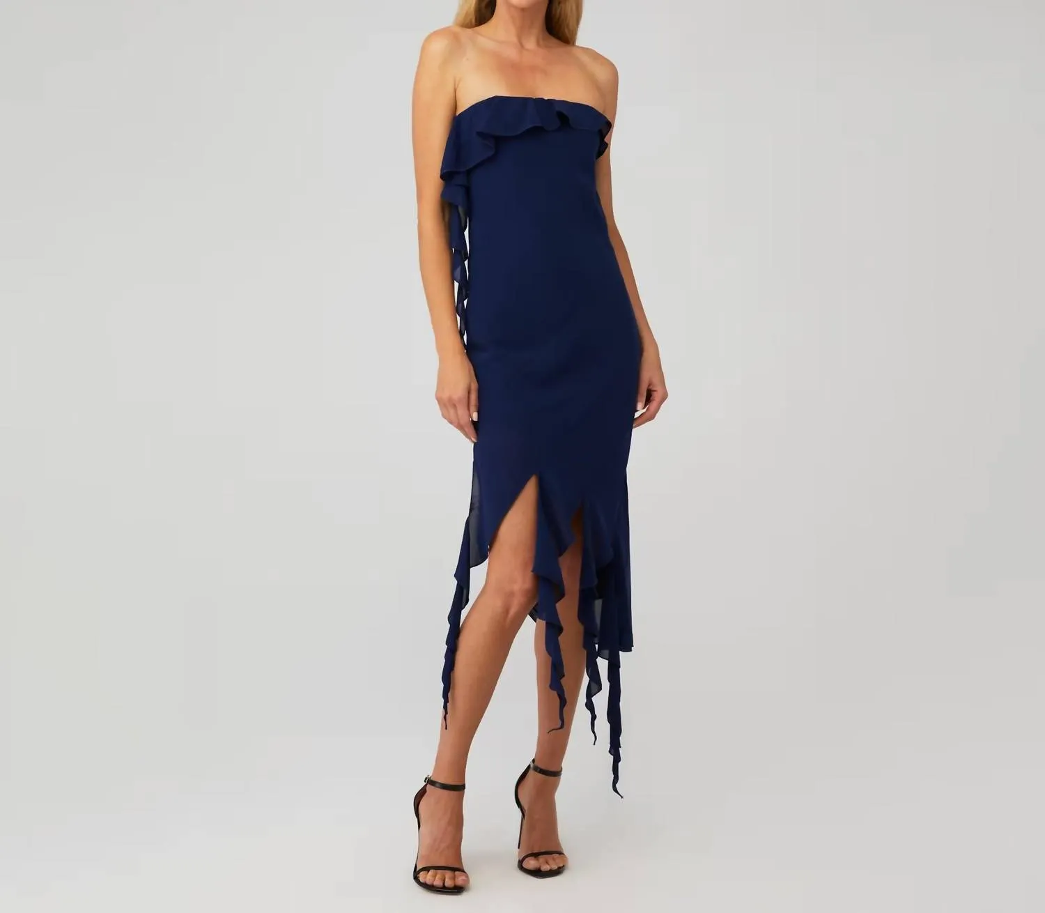 Amanda Uprichard - Chelsey Midi Chiffon Dress