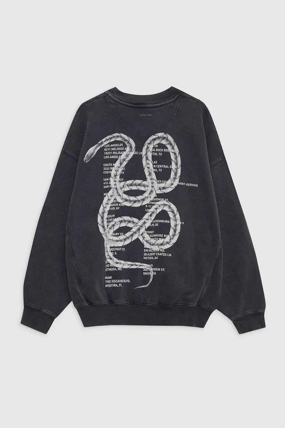 Anine Bing Jaci Sweatshirt Twisted Snake