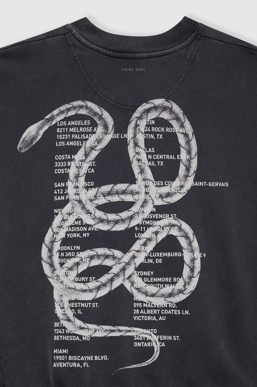 Anine Bing Jaci Sweatshirt Twisted Snake