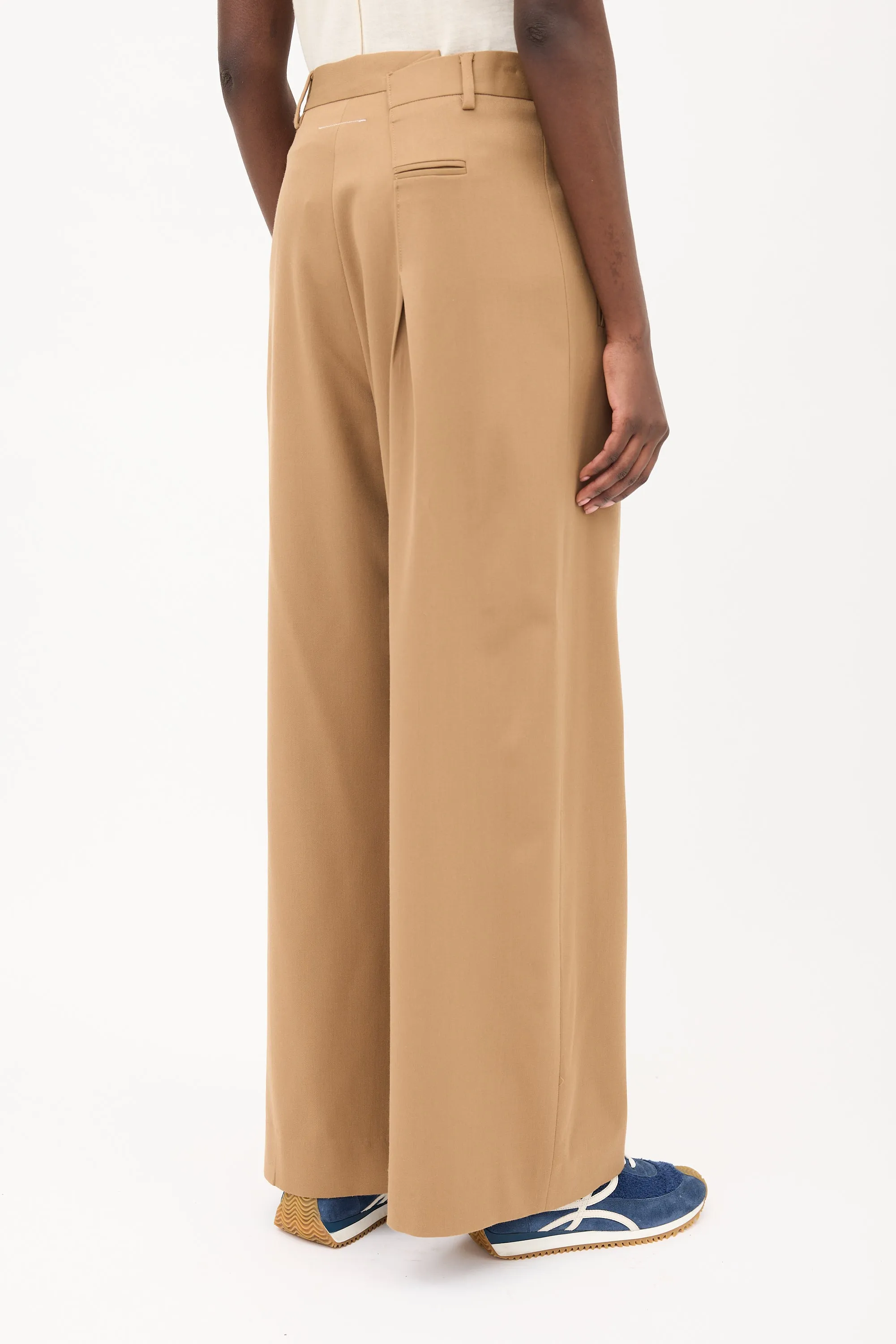 Asymmetrical Wide Leg Trouser