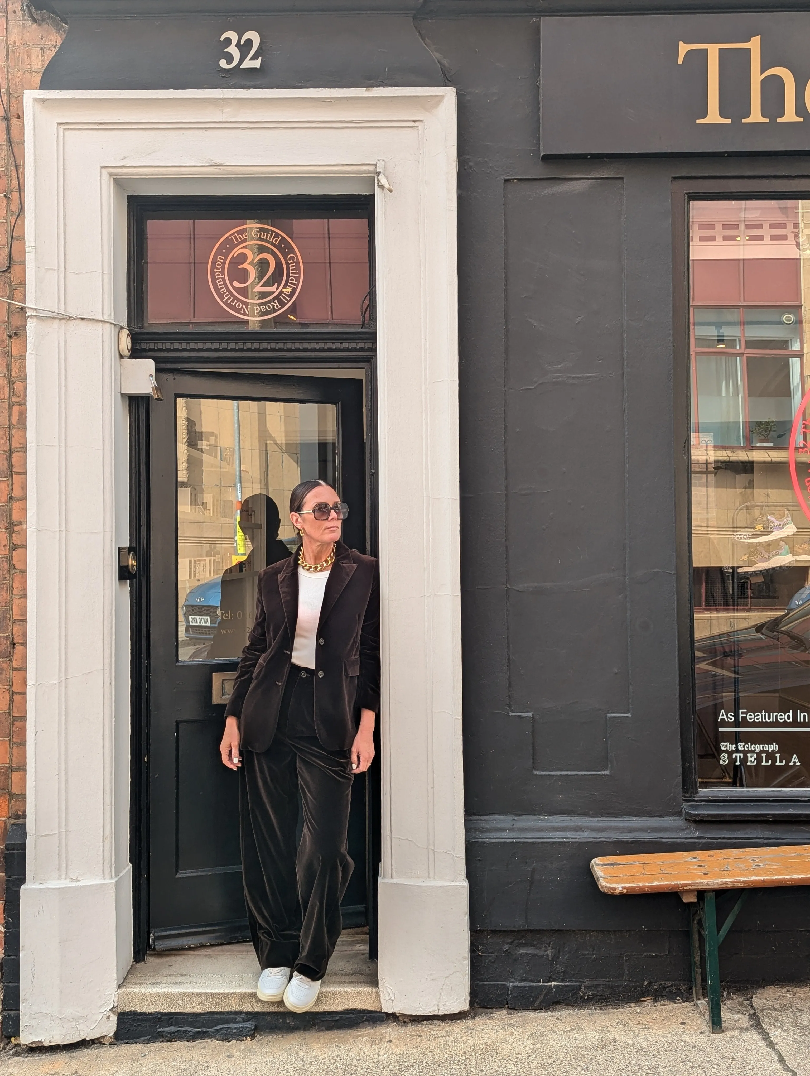 Celestin Marron Velvet Trousers