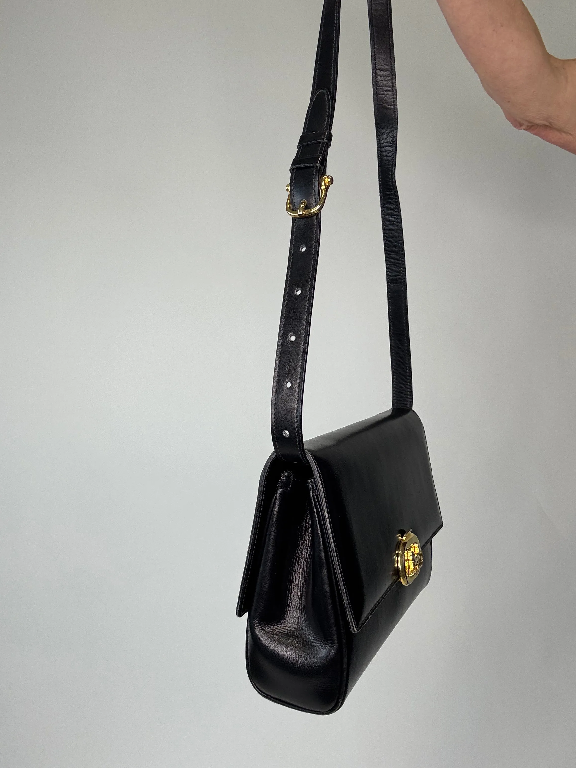 Celine Rare Horse Carriage Bag With Triomphe Chain