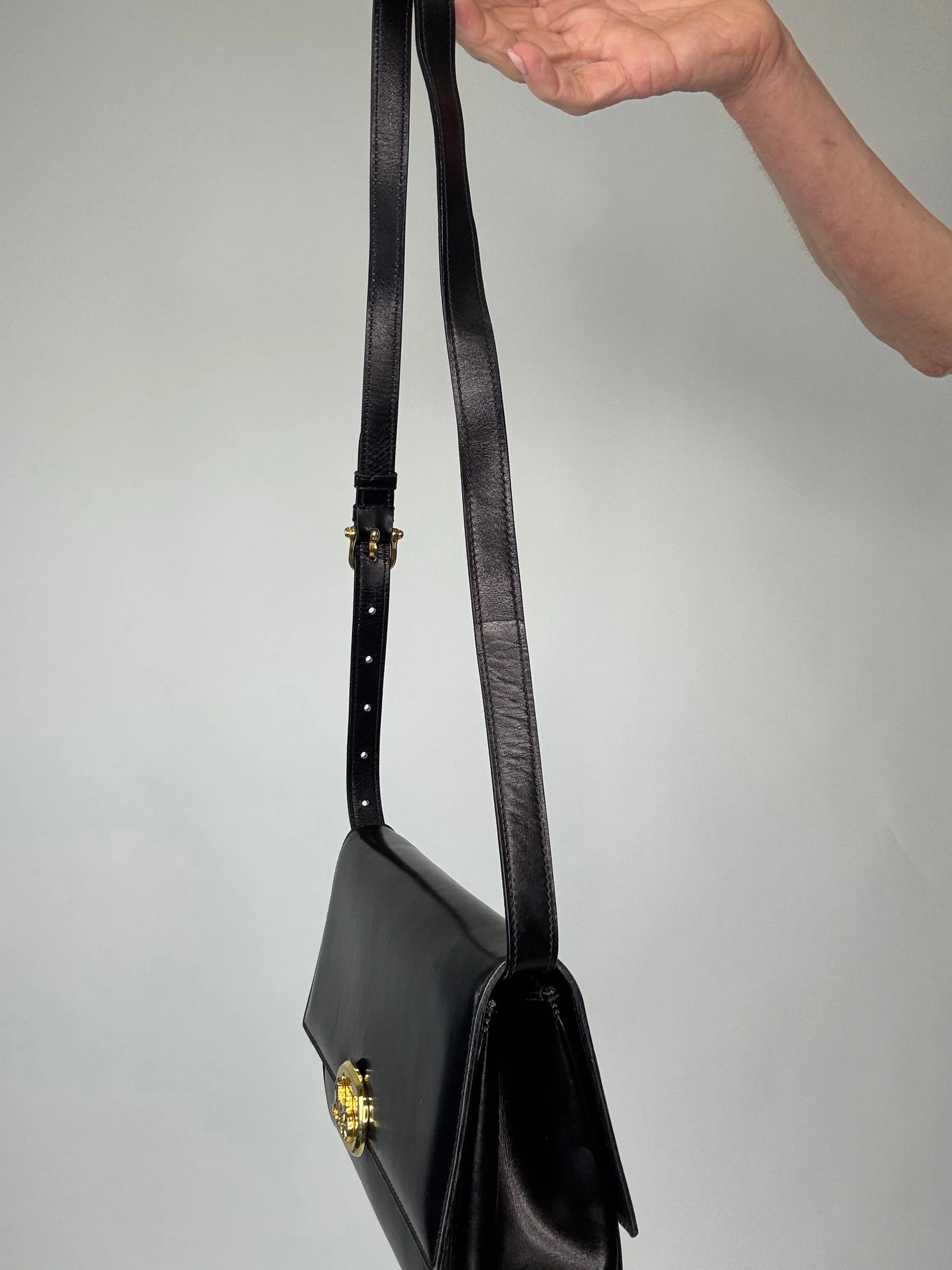 Celine Rare Horse Carriage Bag With Triomphe Chain