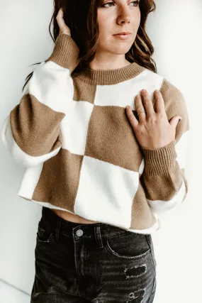 Classic Checker Round Neck Sweater