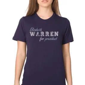 Elizabeth Warren 2016 Navy Blue T-Shirt