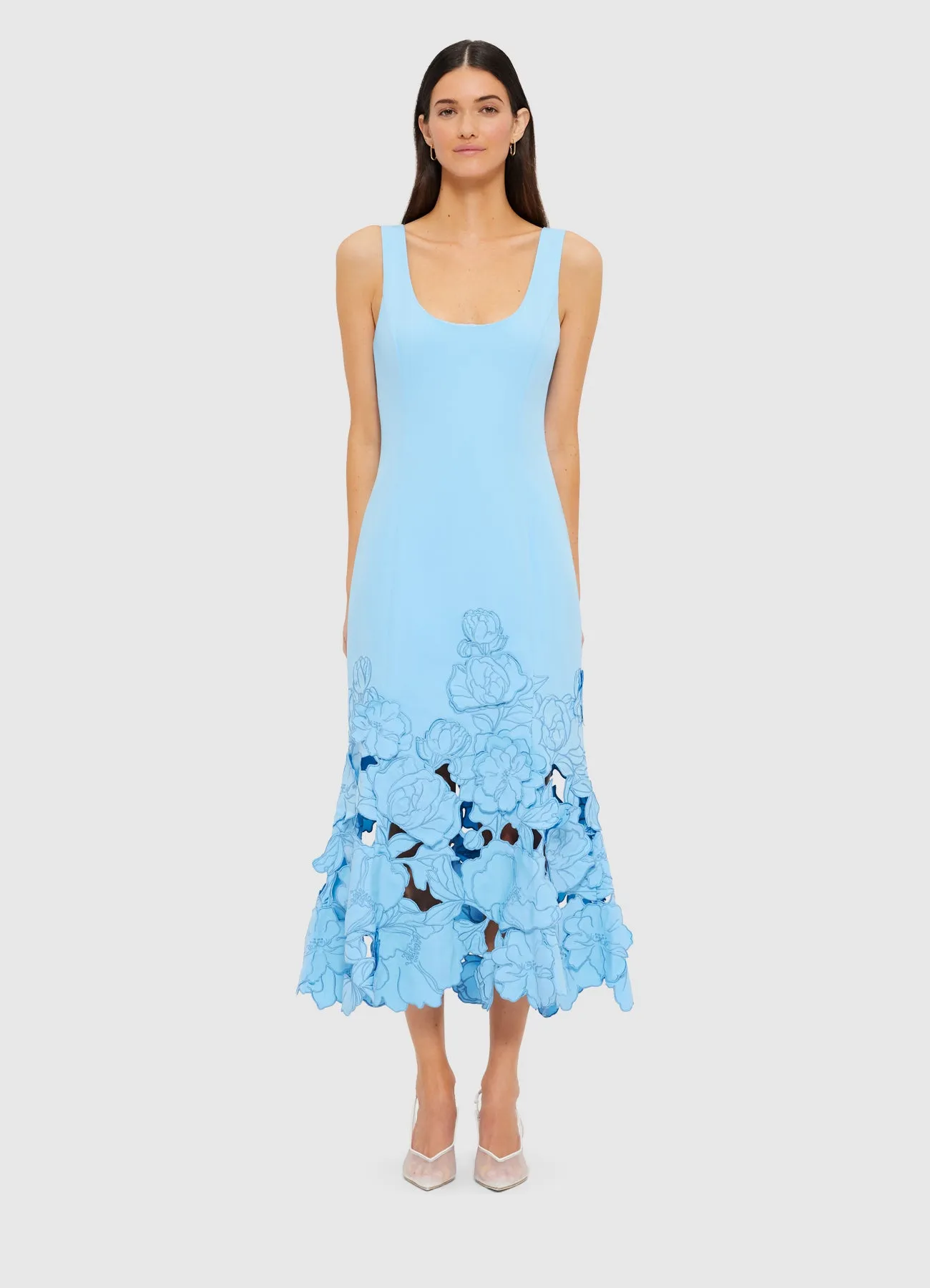 Emily Appliqué Midi Dress
