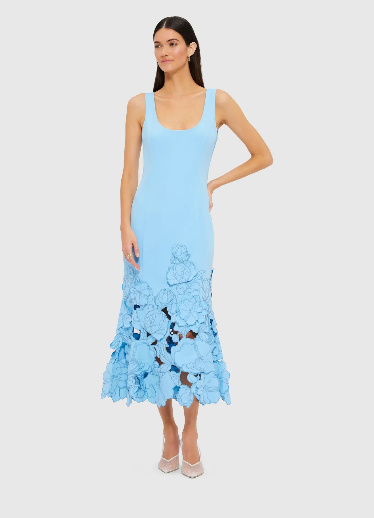 Emily Appliqué Midi Dress