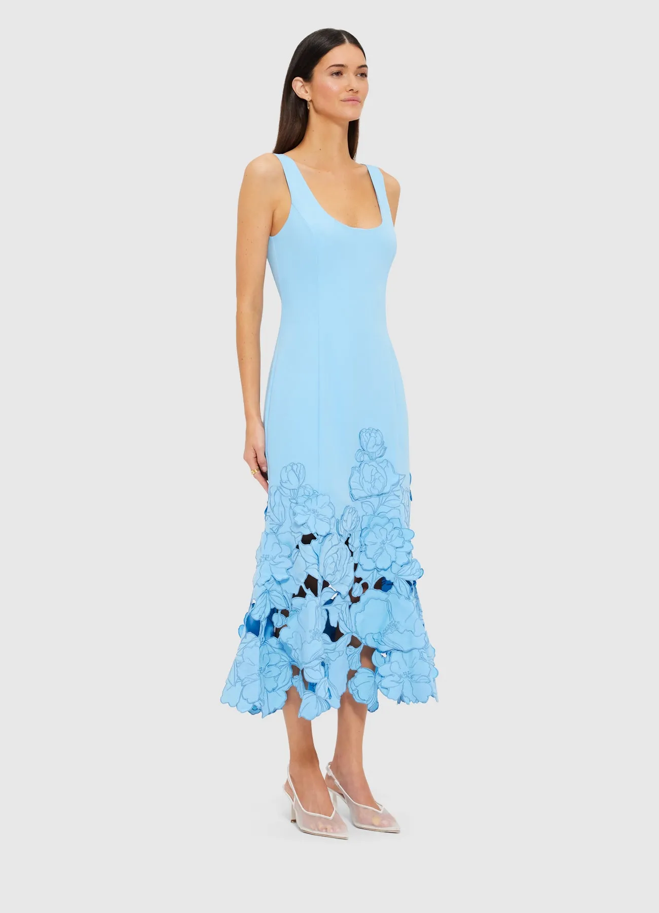 Emily Appliqué Midi Dress