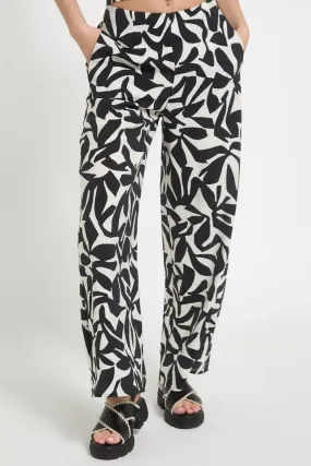 Ex Dunnes Store Monochrome Wide Leg Trousers