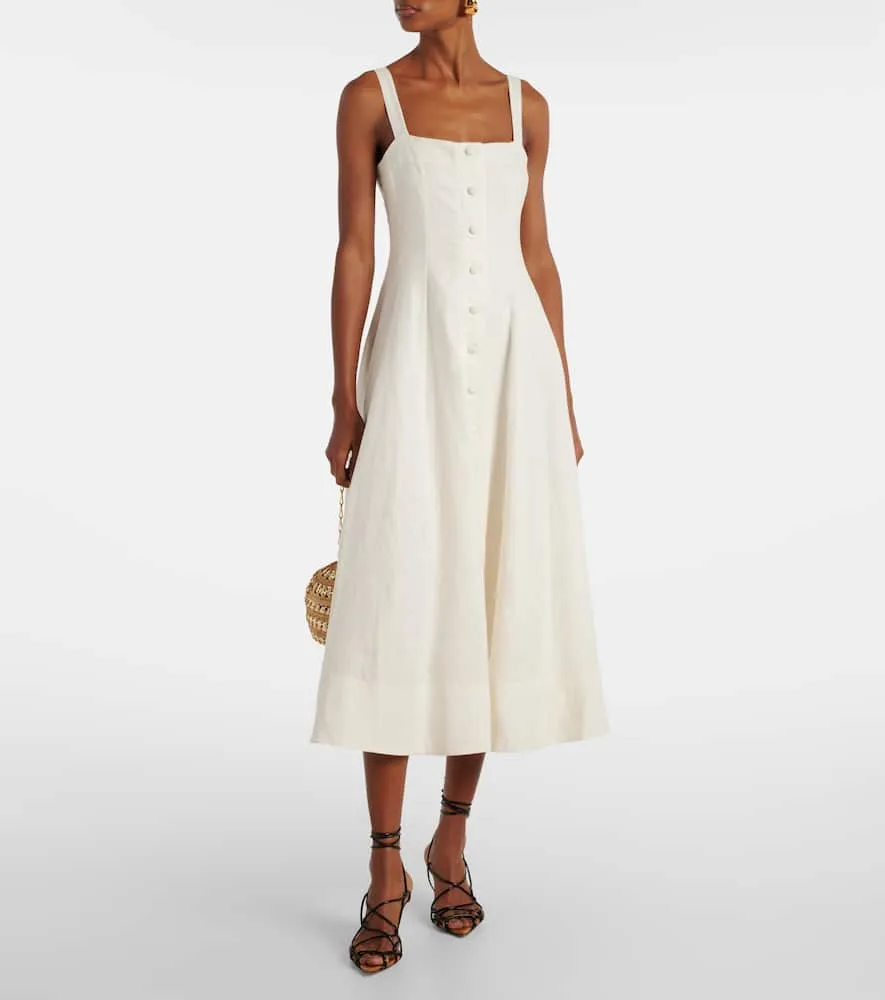 Faithfull Linen midi dress