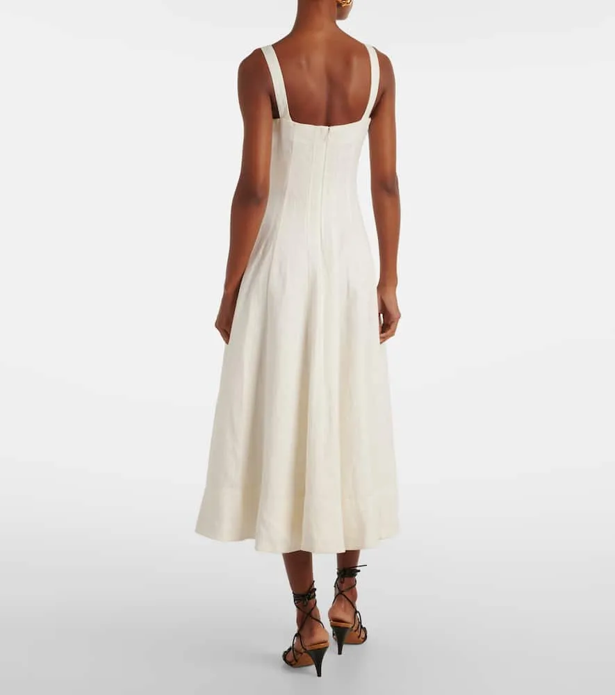 Faithfull Linen midi dress