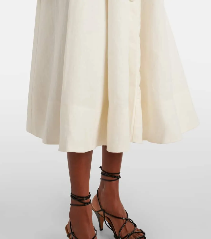 Faithfull Linen midi dress