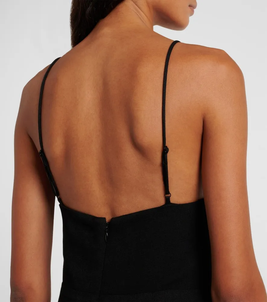 Farm Rio Lace-trimmed maxi dress