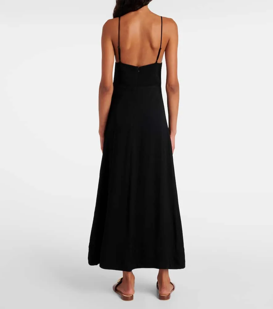 Farm Rio Lace-trimmed maxi dress