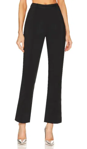 fleur du mal Tailored Crystal Cutout Pant in Black