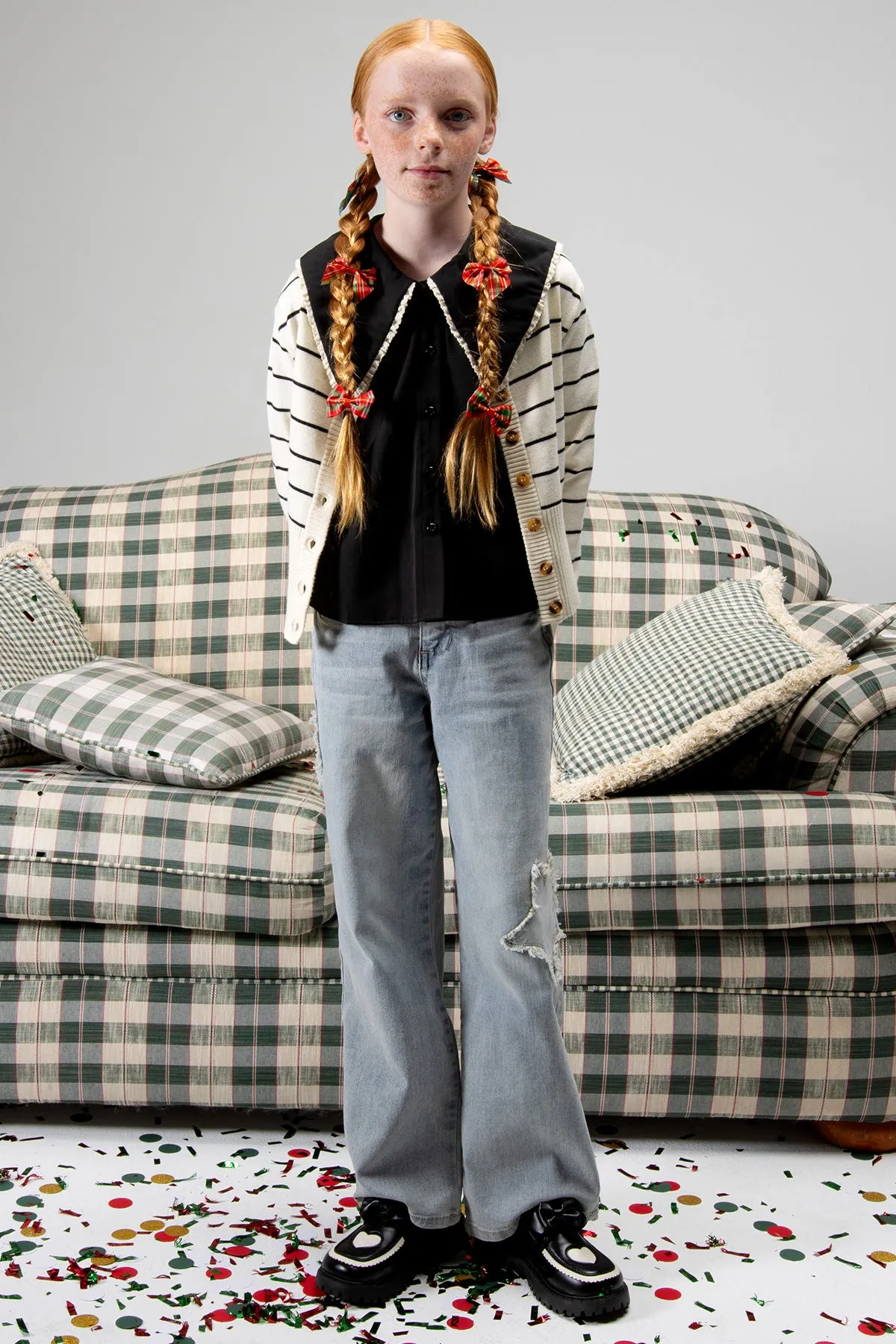 Girls StarGirl Wide Leg Jeans