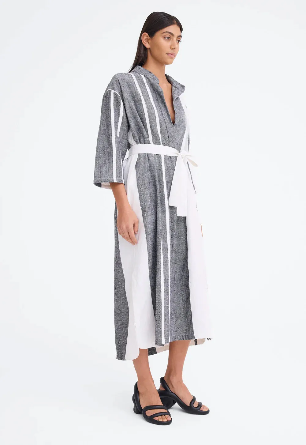 Jac and Jack Tides Dress in Natural and Black