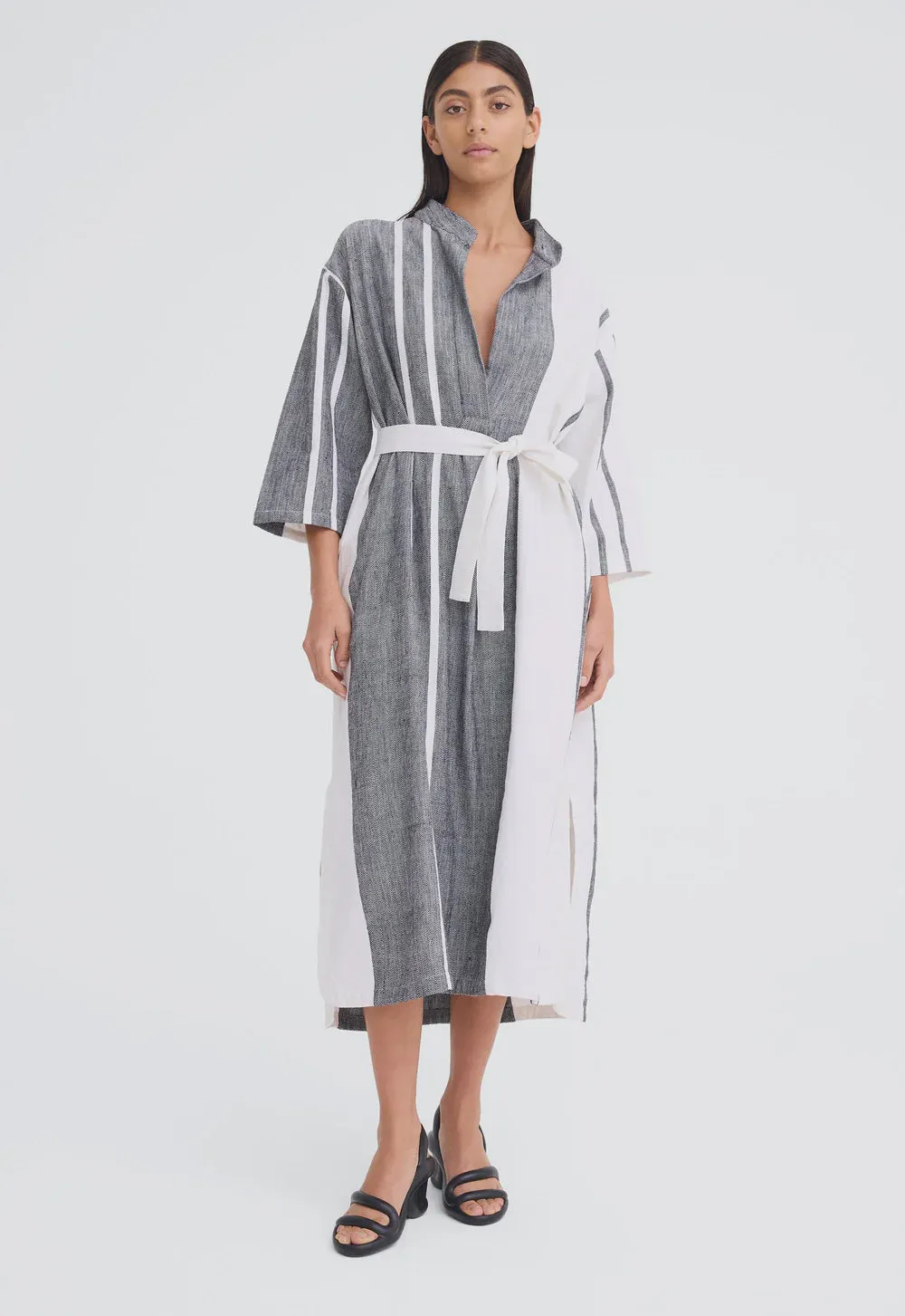Jac and Jack Tides Dress in Natural and Black