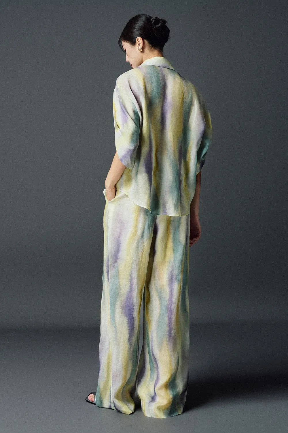 Laura Straight Wide Leg Linen Trousers