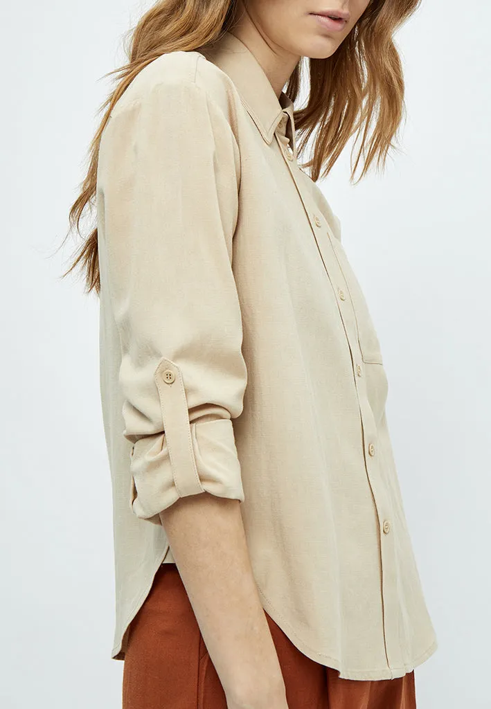 Marniella Long Sleeve Shirt - Warm sand