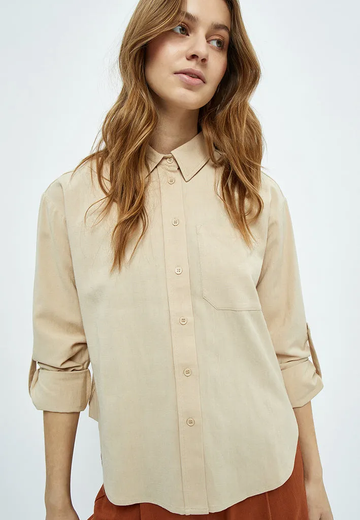Marniella Long Sleeve Shirt - Warm sand