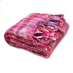 Oversized 100% Acrylic throws  Raspberry