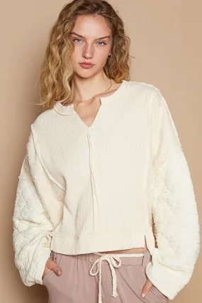 POL Quilt to last pullover top