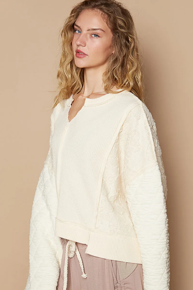 POL Quilt to last pullover top