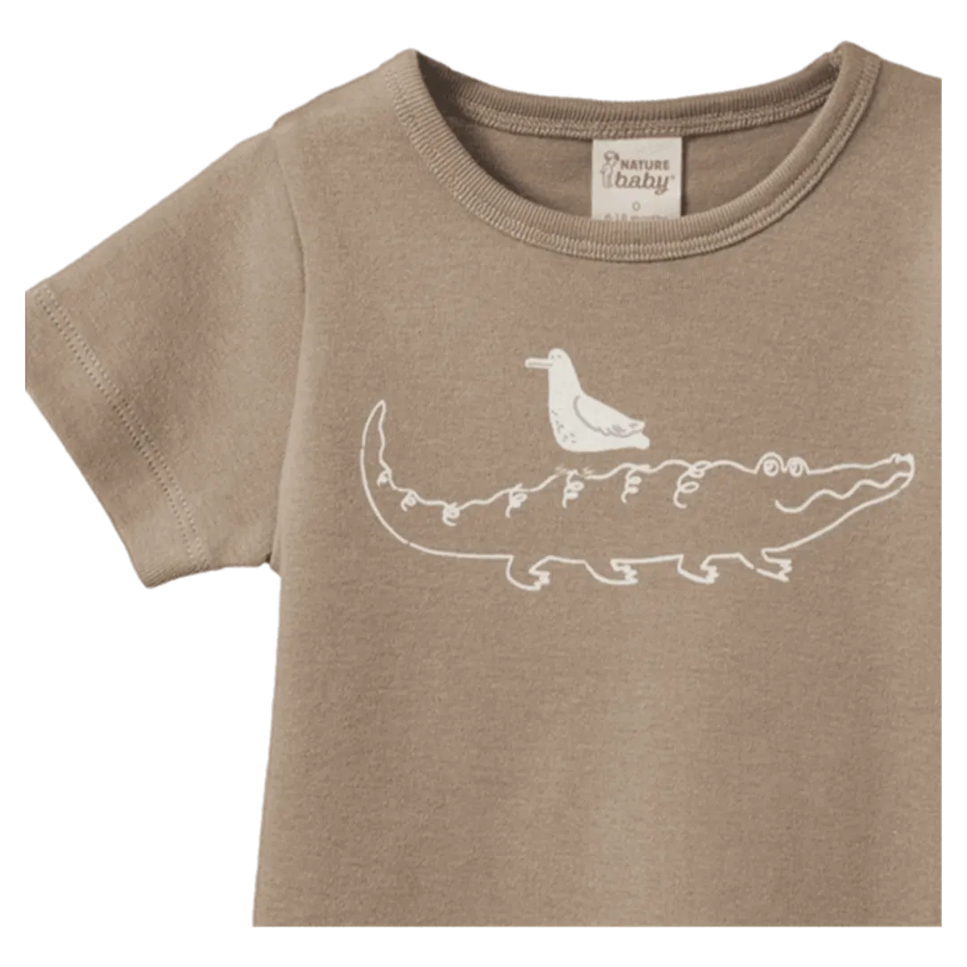 River Tee - Curious Crocodile
