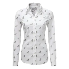 Schoffel Ladies Norfolk Shirt - Grey Ptarmigan