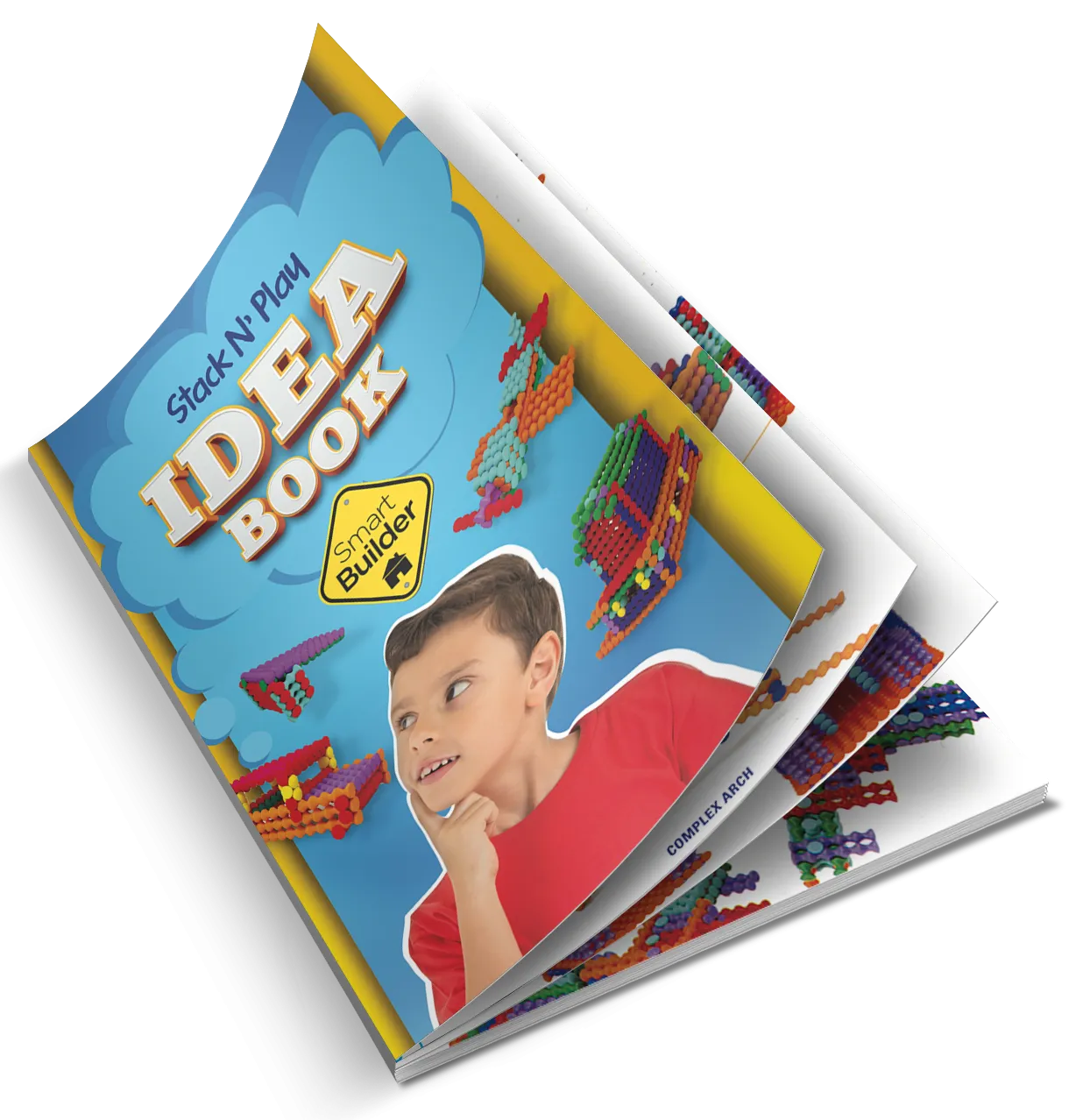 Stack N Play 250 Piece Set  Includes: 2 Baseboards 100 Page Idea Book
