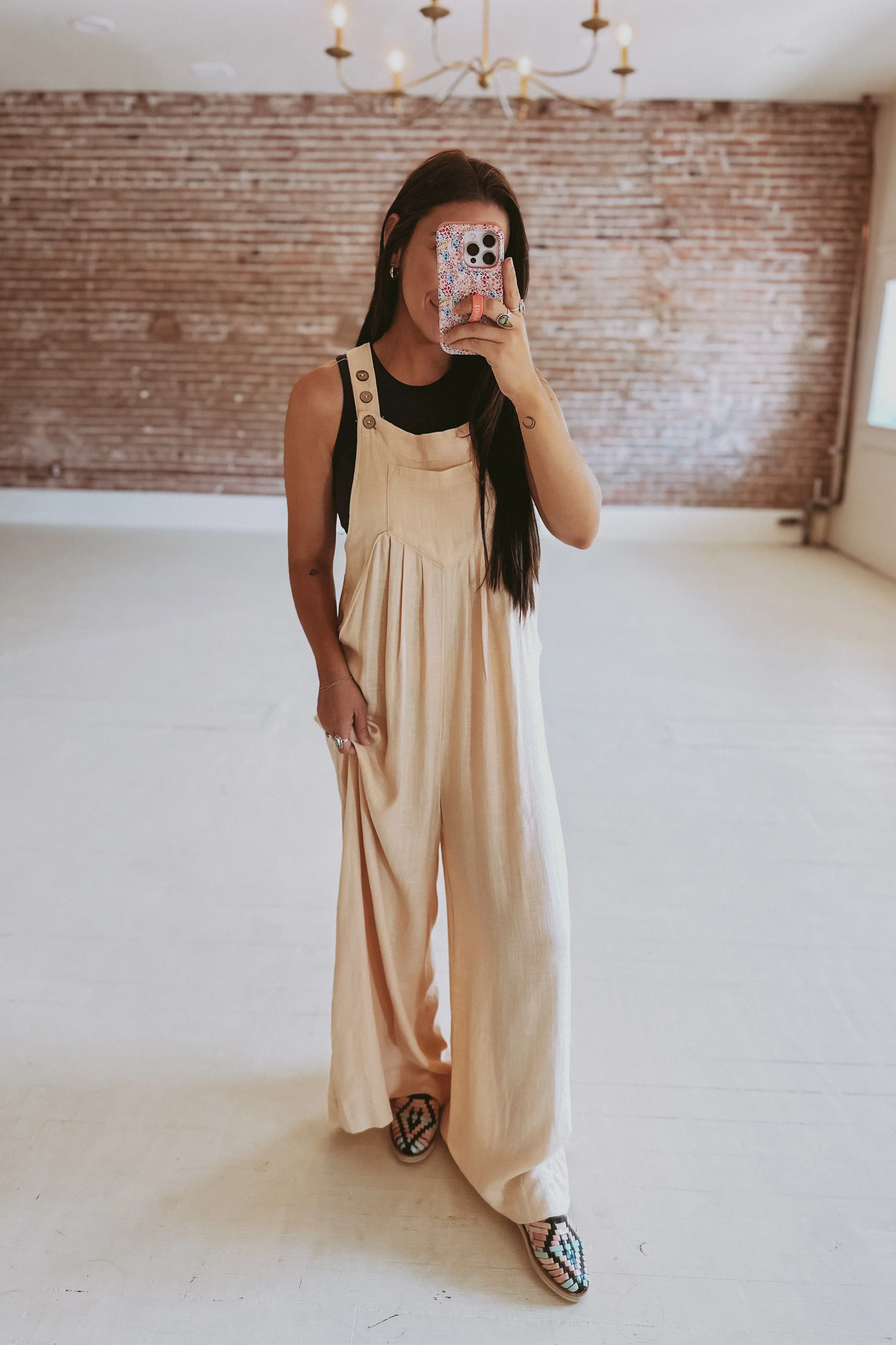 The Savannah Wide Leg Overalls