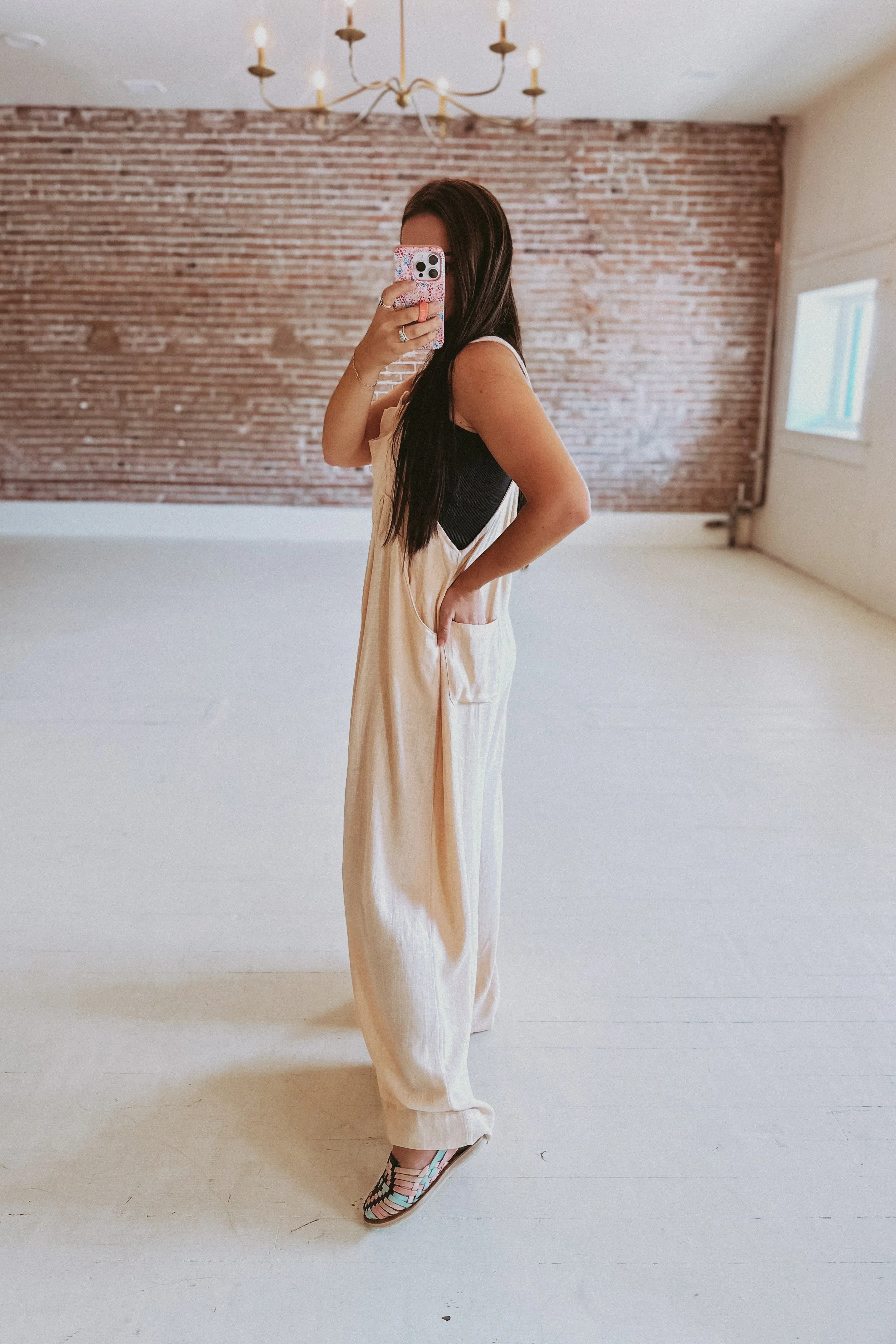 The Savannah Wide Leg Overalls