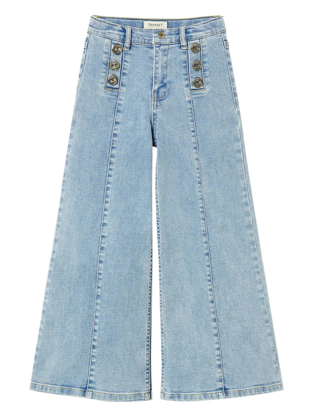 Twinset-Girls' wide leg denim jeans-251GJ2541