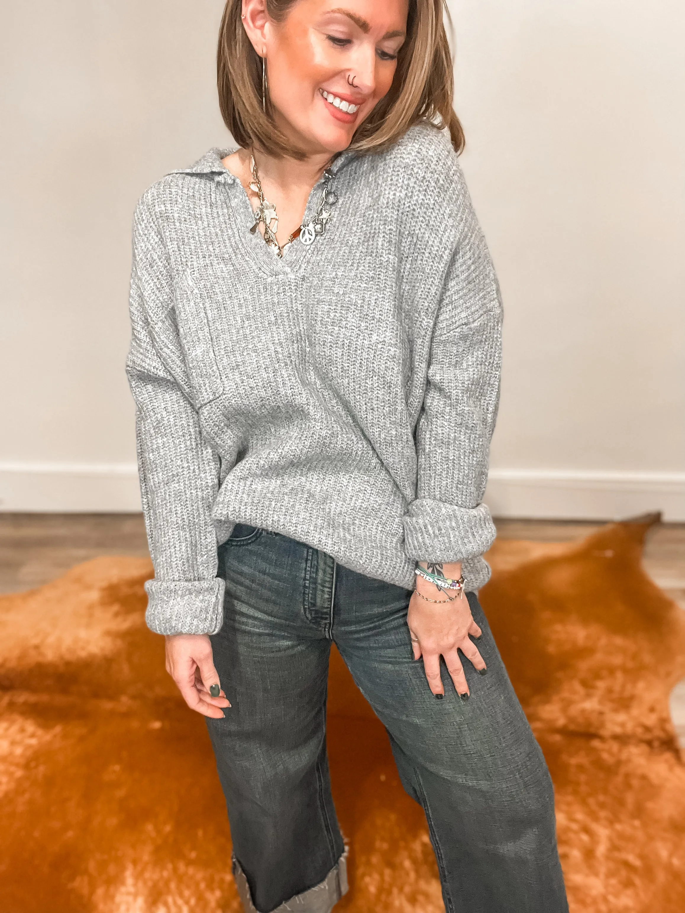 Wonderful Oversized knit pullover